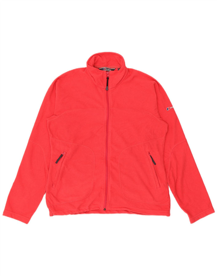Jaqueta de lã feminina Berghaus UK 14 grande poliéster rosa