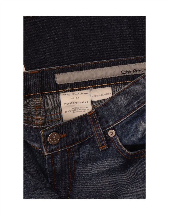 Calça jeans feminina CALVIN KLEIN W32 L33 azul marinho algodão