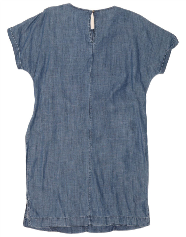 Próximo Vestido jeans oversized feminino Reino Unido 12 azul médio Lyocell