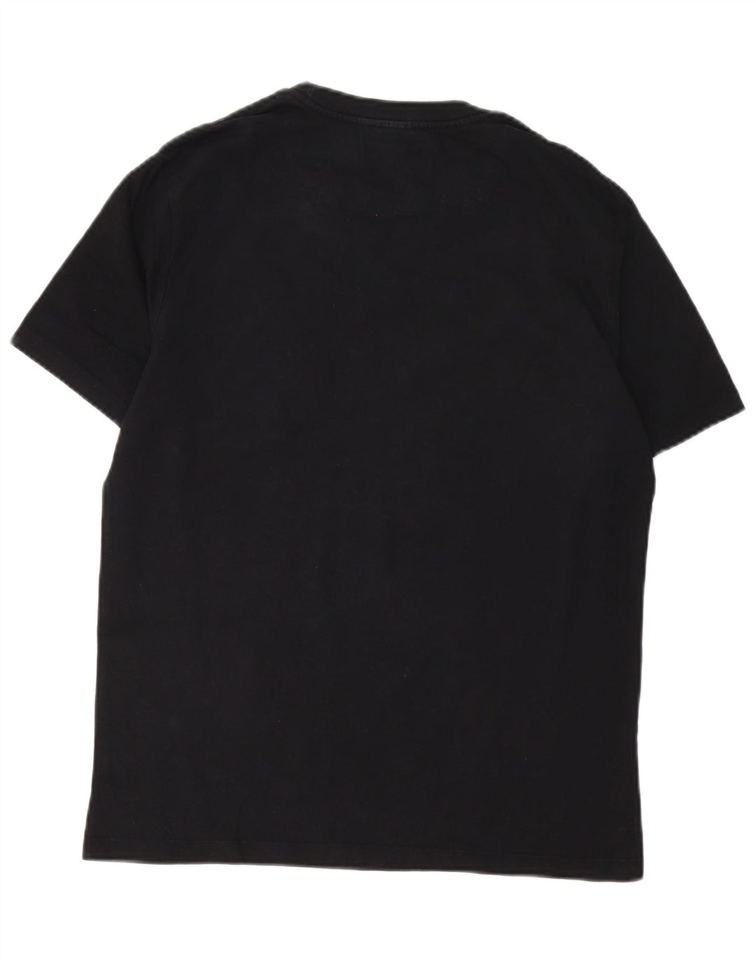 Camiseta gráfica masculina Gas Top grande de algodão preto