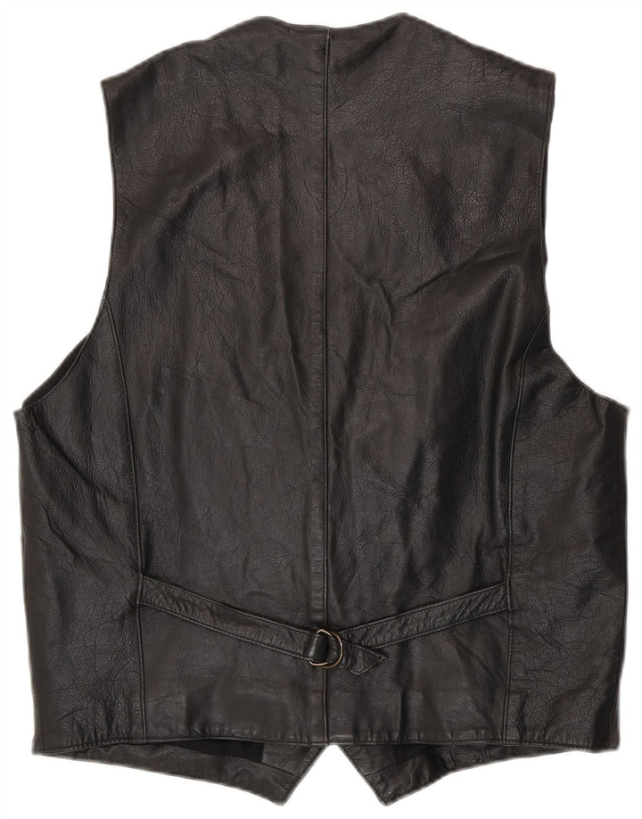 Colete de couro masculino CONBIPEL IT 56 XL couro preto