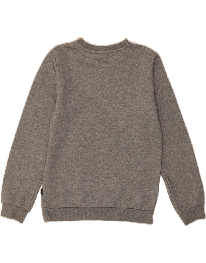 PUMA Boys Graphic Sweatshirt Jumper 11-12 Years Grey Cotton Vintage Puma and Second-Hand Puma from Messina Hembry 