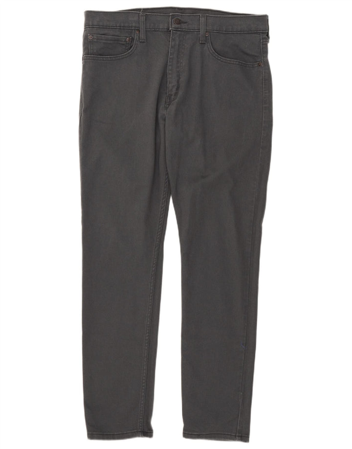 Calça jeans masculina Levi's 512 Slim Tapered W36 L32 cinza