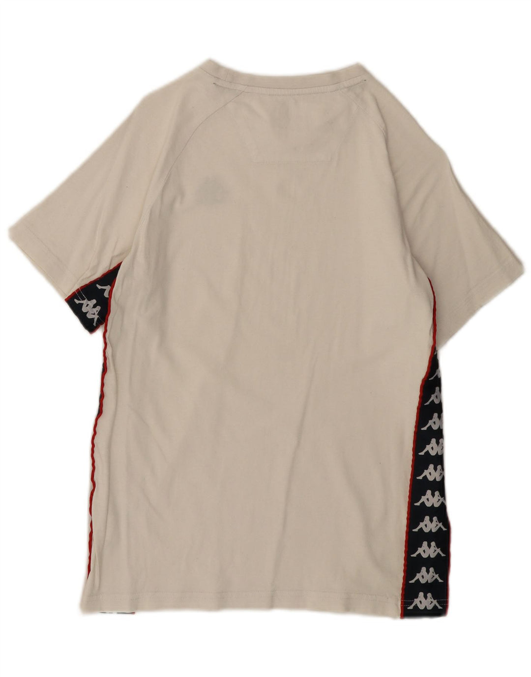 Camiseta masculina gráfica Kappa top pequeno algodão off white