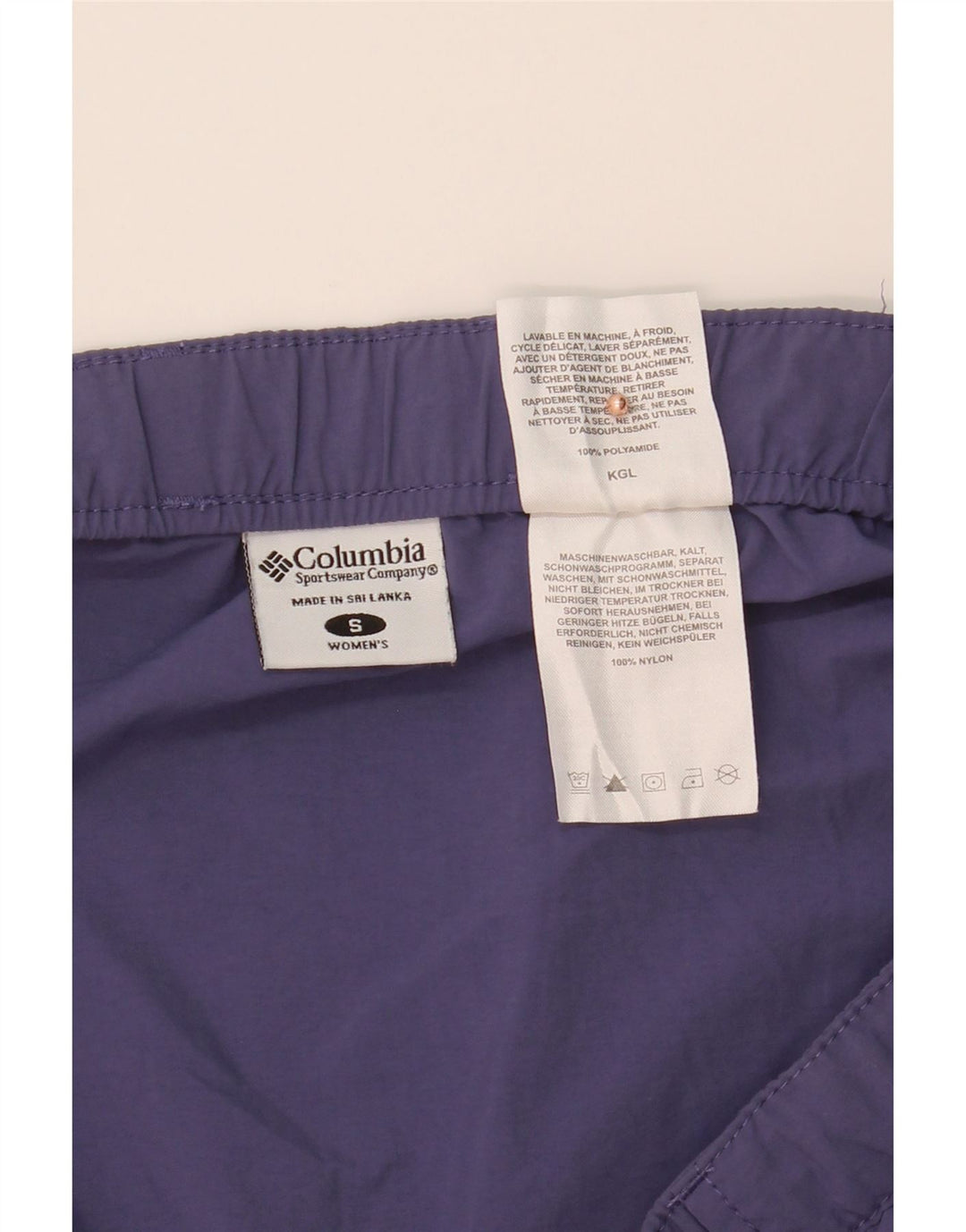 Saia cargo feminina COLUMBIA pequena W36 nylon roxo