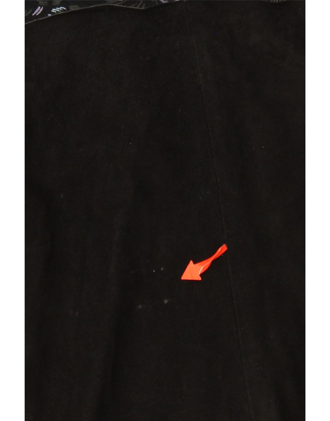 Saia feminina VINTAGE W30 média preta floral