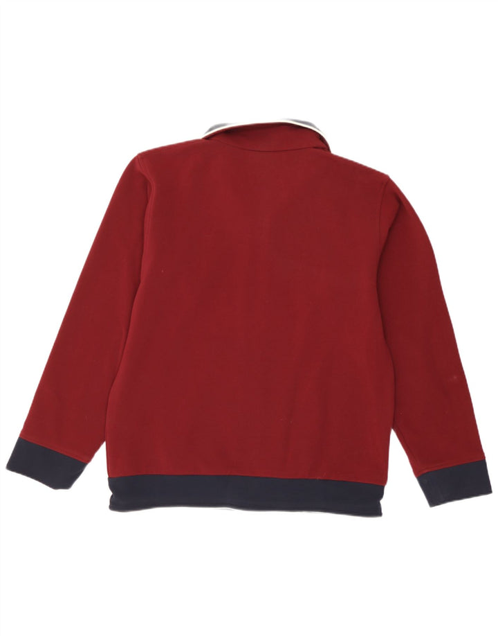 Kappa Mens Treino Top Jaqueta Médio Borgonha Colourblock Poliéster