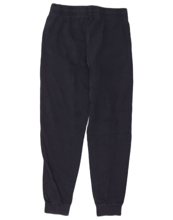 Emporio Armani Calça esportiva masculina gráfica joggers pequena azul marinho