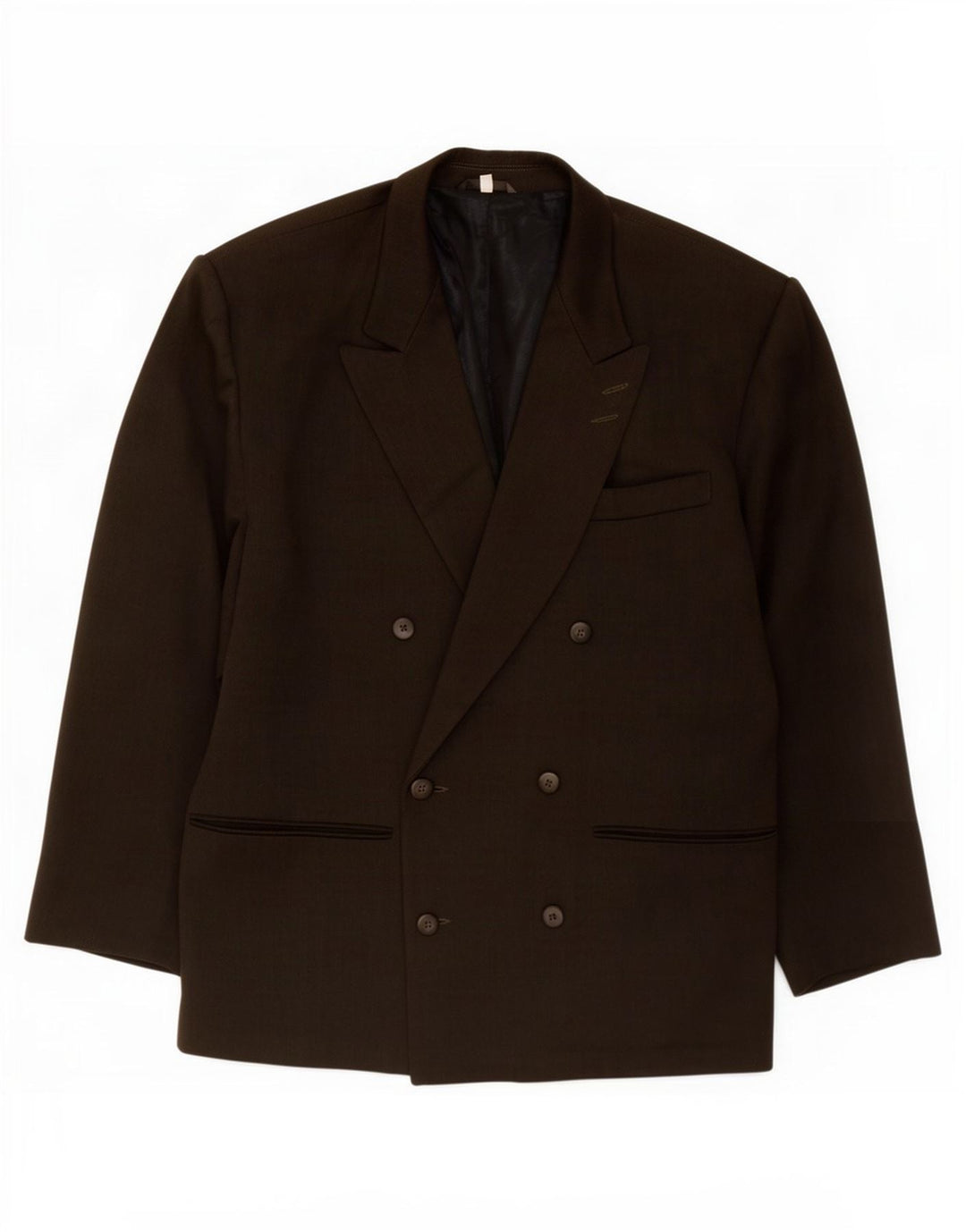 Jaqueta blazer masculina Ciao com peito duplo IT 50 grande lã cinza