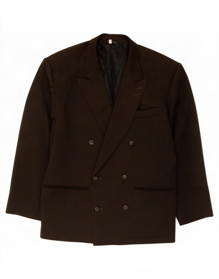 Jaqueta blazer masculina Ciao com peito duplo IT 50 grande lã cinza