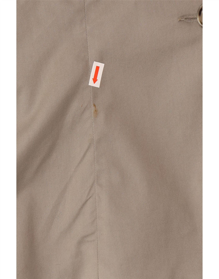 Jaqueta blazer feminina Armani Jeans com 2 botões EUA 14 XL algodão cinza