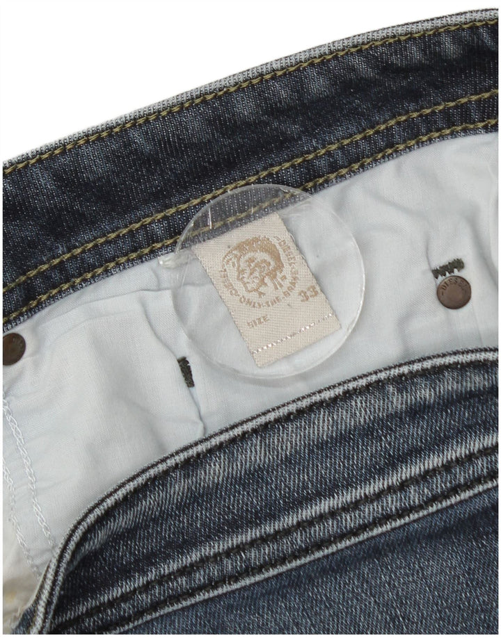 Jeans retos masculinos diesel desgastados W33 L27 azul