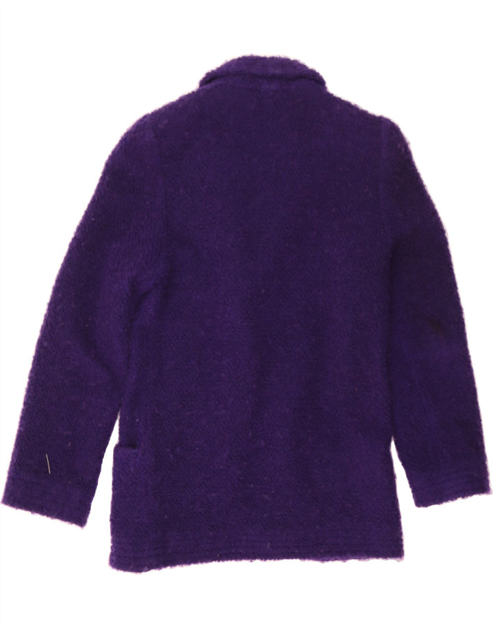 STANNER Womens Open Blazer Jacket EU 36 Small Purple Wool Vintage Stanner and Second-Hand Stanner from Messina Hembry 