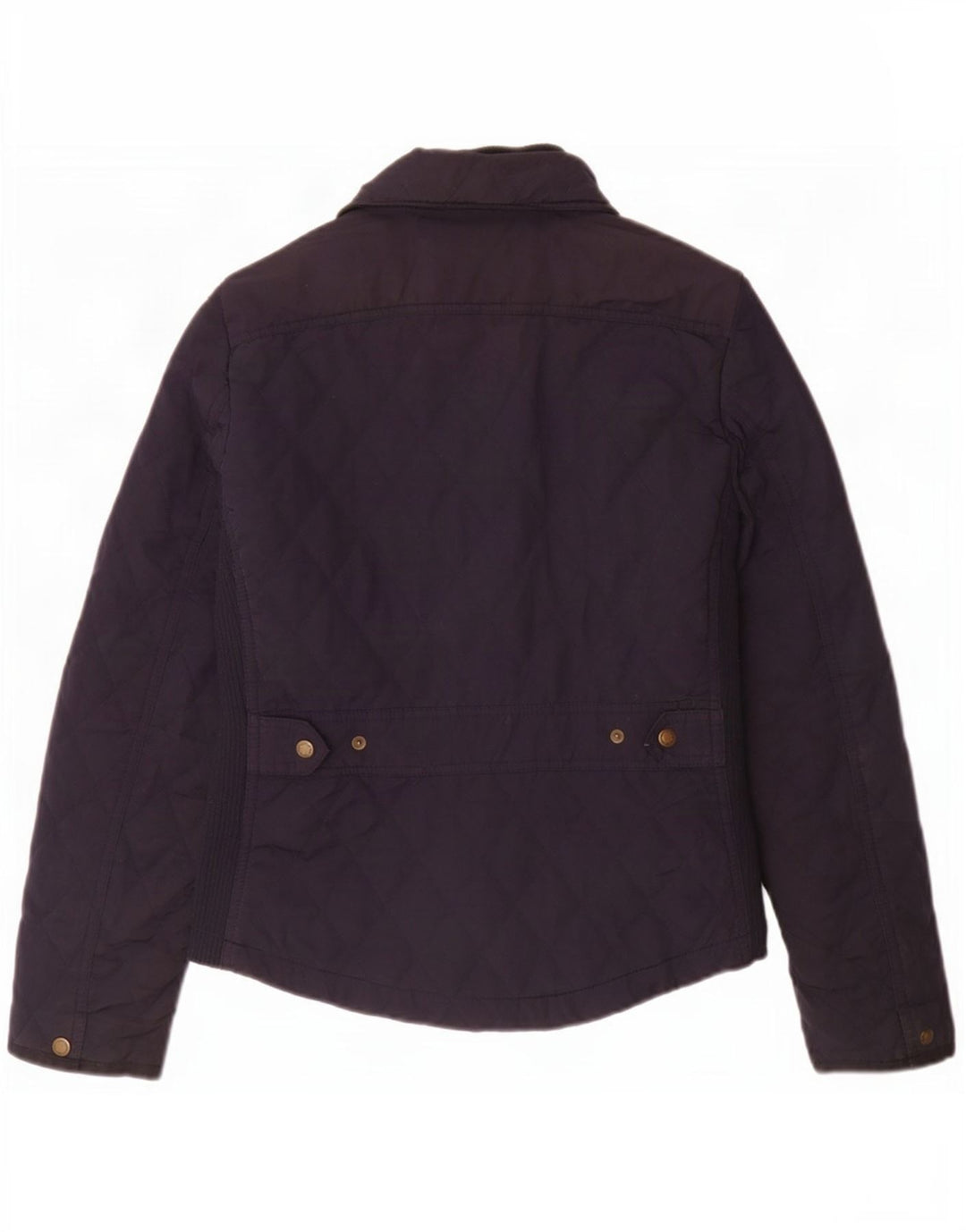 Jaqueta acolchoada feminina Massimo Dutti UK 12 poliéster azul marinho médio
