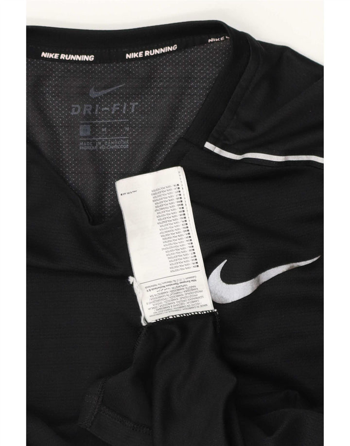 Nike Mens Dri Fit Top Manga Longa Médio Poliéster Preto