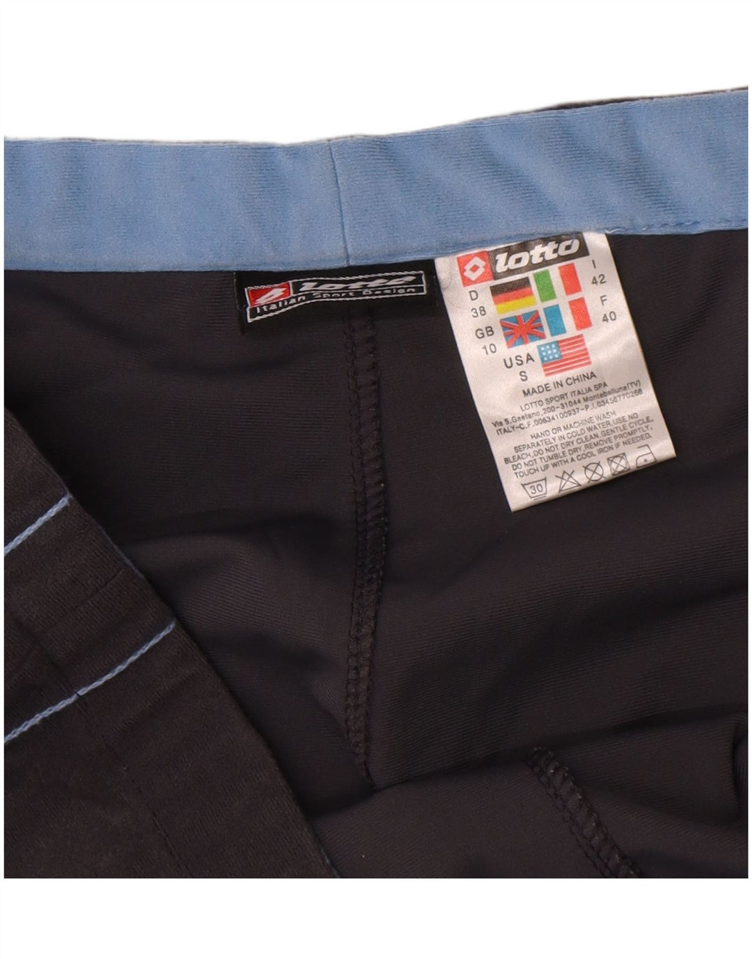 Calça de treino feminina Lotto UK 10 poliéster cinza pequeno