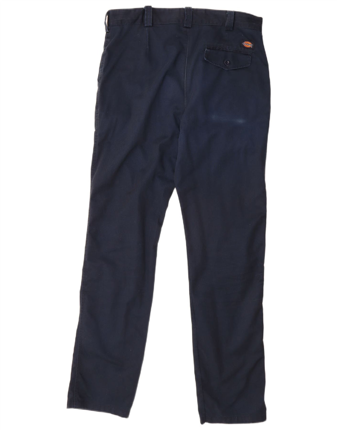 Calças Chino retas masculinas Dickies W36 L33 poliéster azul marinho