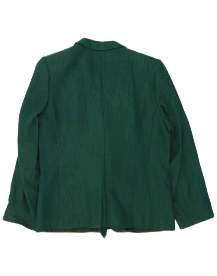 Jaqueta blazer feminina Igi & Igi com peito duplo IT 42 verde médio