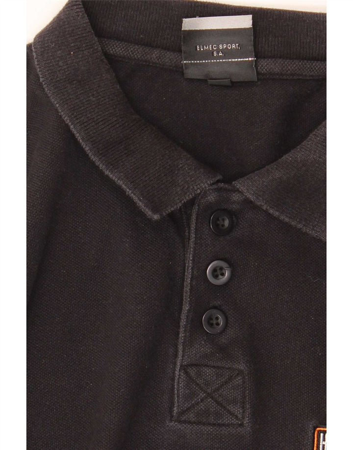 Camisa polo masculina Harley Davidson grande algodão preto