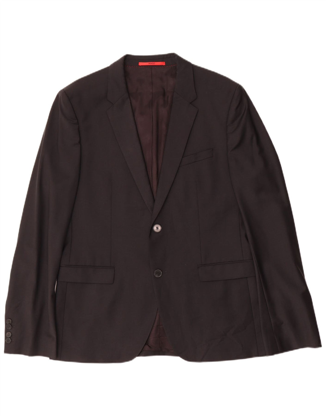 Jaqueta Blazer Masculina Hugo Boss com 2 Botões EU 52 XL Lã Preta