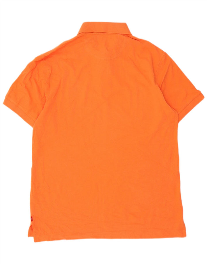 Camisa polo masculina IZOD algodão laranja médio