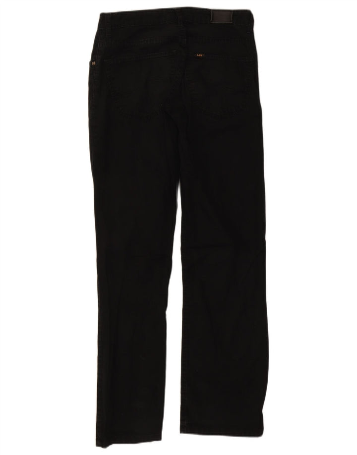 LEE Feminino Cameron Straight Jeans W30 L28 Algodão Preto