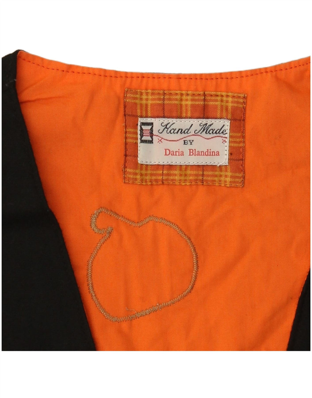 Colete gráfico feminino VINTAGE UK 12 médio preto