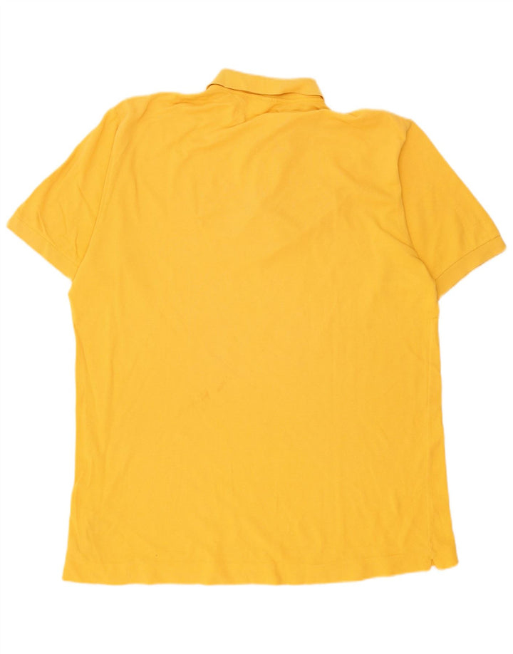 Camisa polo masculina Benetton grande algodão amarelo