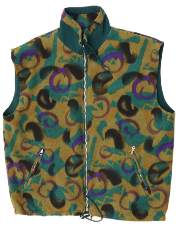 Colete masculino de lã reversível Triumph UK 44 2XL Paisley multicolorido