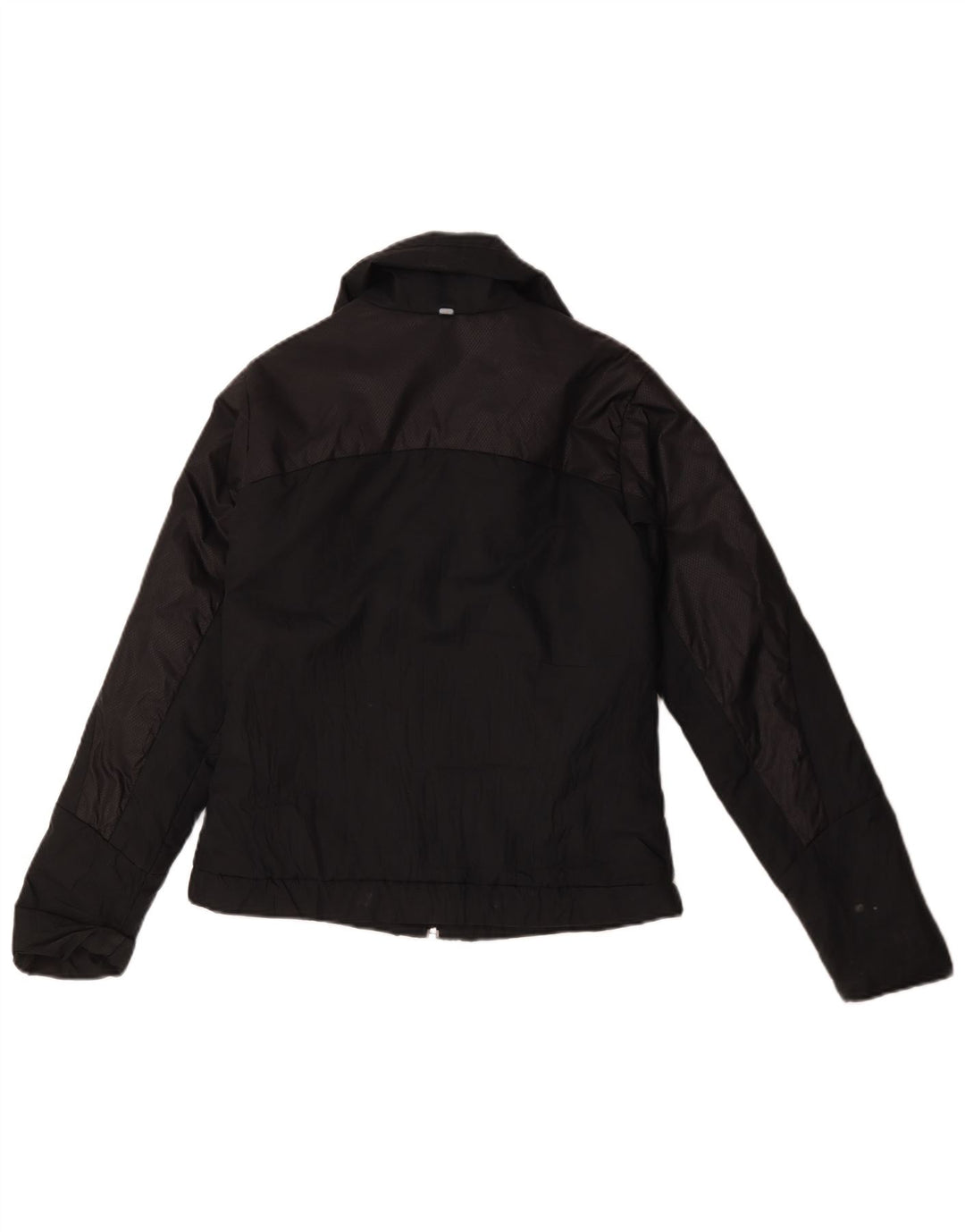 Jaqueta acolchoada feminina Adidas UK 10 pequena poliéster preta