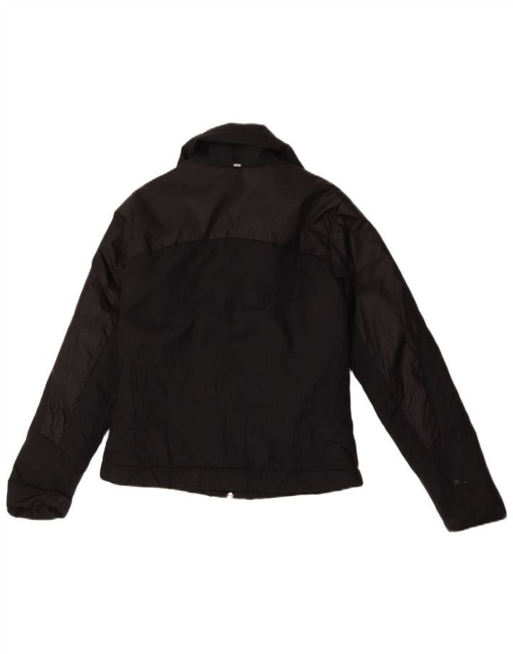 Jaqueta acolchoada feminina Adidas UK 10 pequena poliéster preta