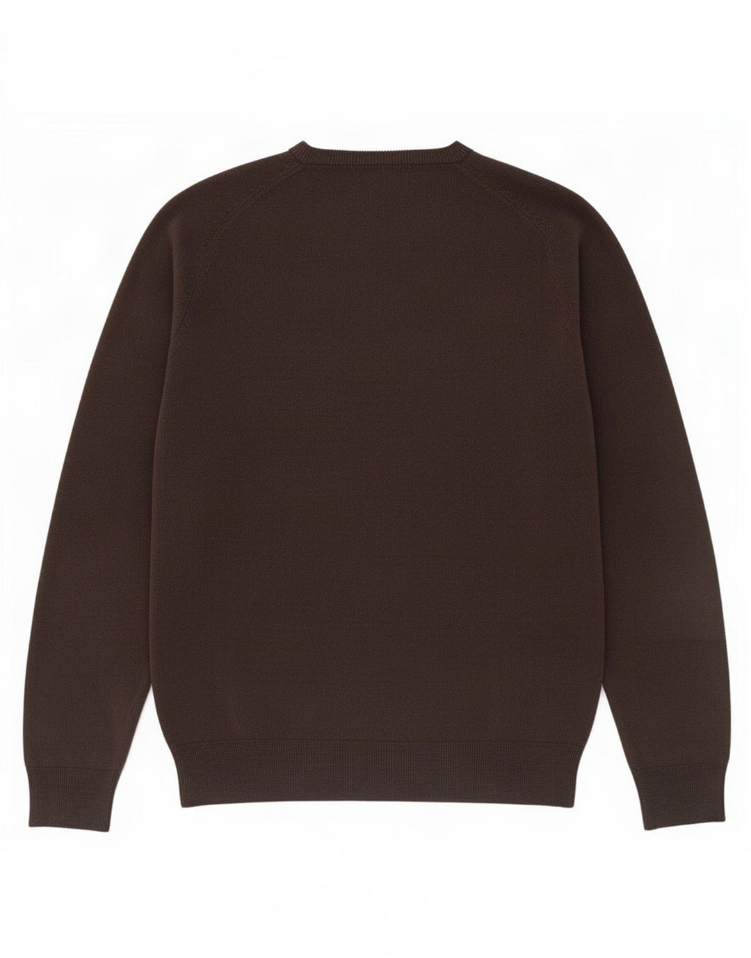 Suéter masculino Marks & Spencer com decote em V, acrílico marrom médio