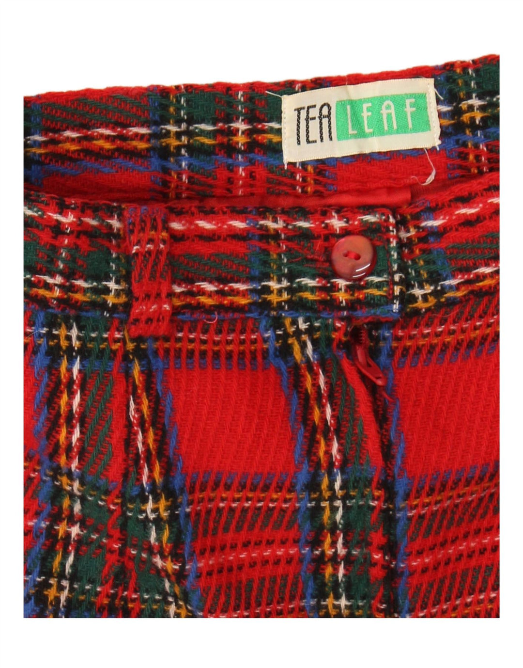 Saia lápis feminina vintage W24 pequena xadrez vermelha