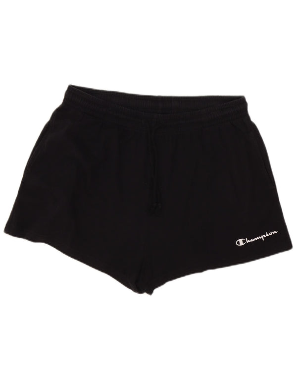 Shorts esportivos femininos Champion UK 18 XL algodão preto
