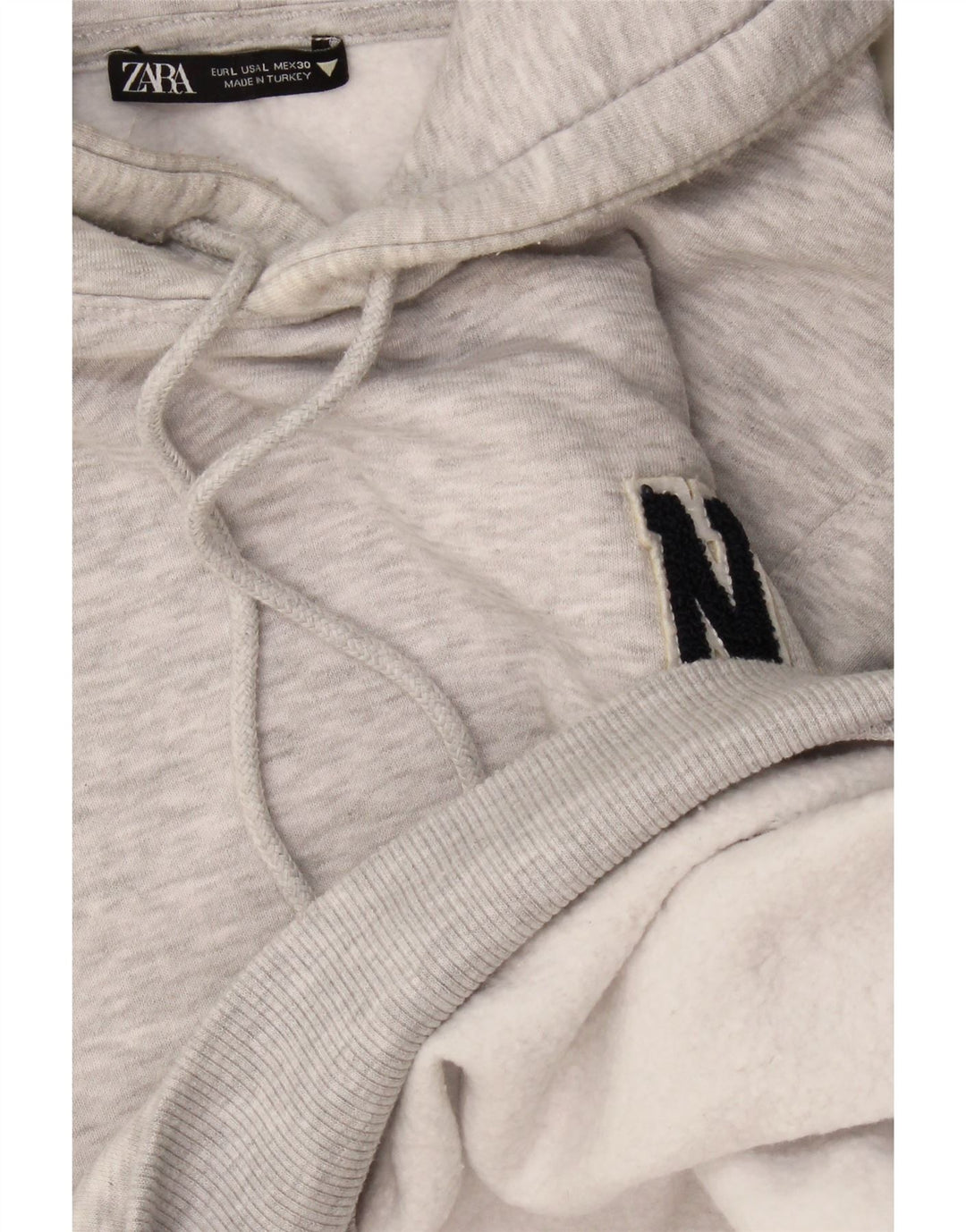 Zara Womens Oversized Hoodie Jumper Reino Unido 16 Grande Cinza