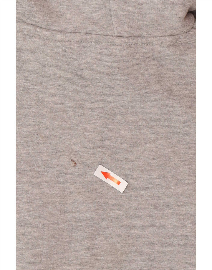 Suéter feminino Ellesse com capuz e estampa cropped grande Reino Unido 12 cinza médio
