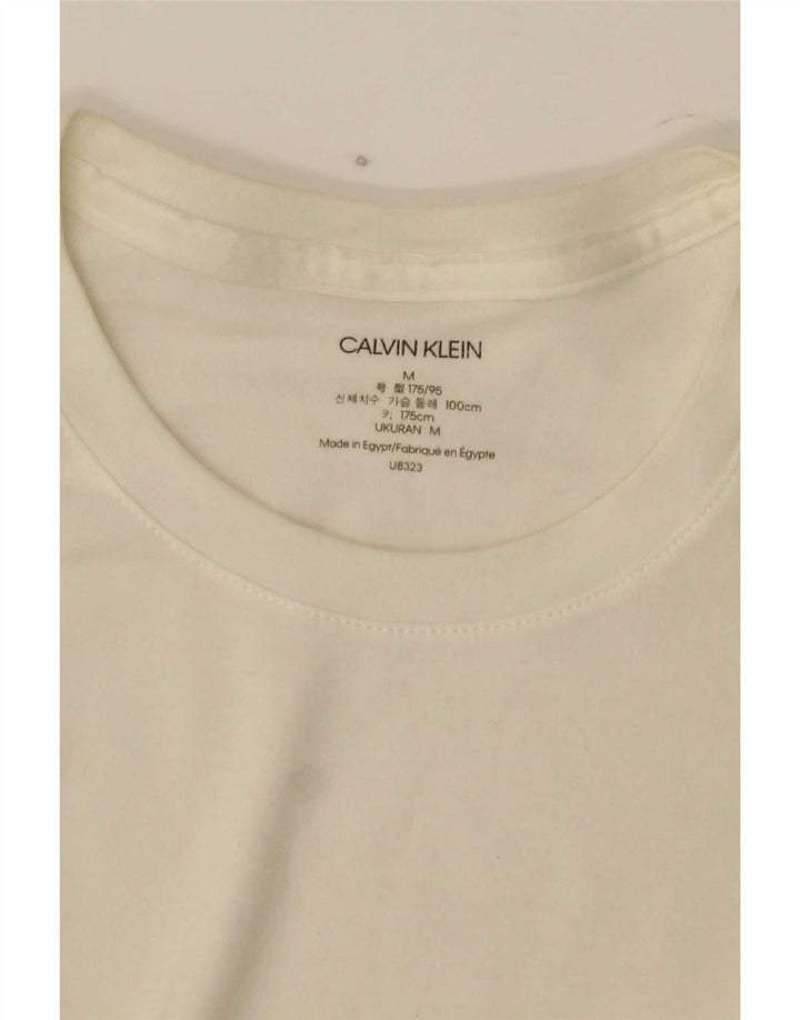 Calvin Klein Jeans Masculino Top Manga Longa Médio Branco