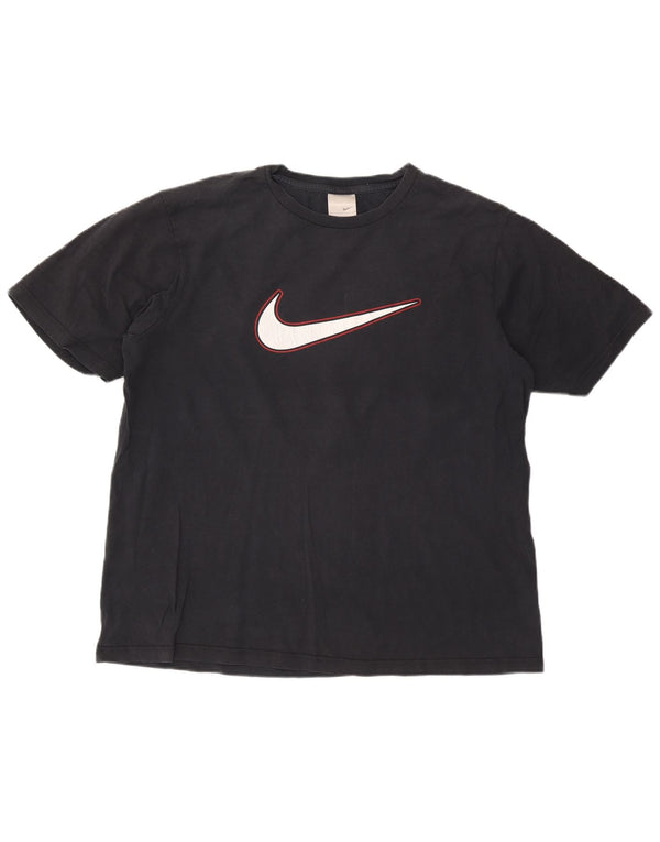 Camiseta gráfica masculina Nike Top 2XL algodão azul marinho