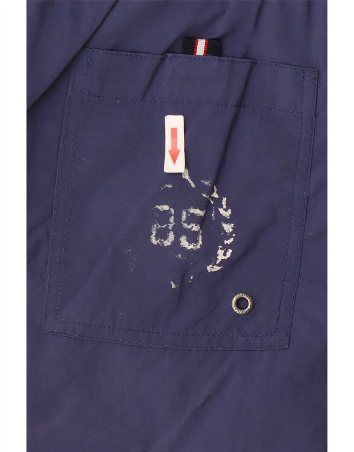 Shorts de natação masculino Tommy Hilfiger Graphic Cargo médio azul marinho