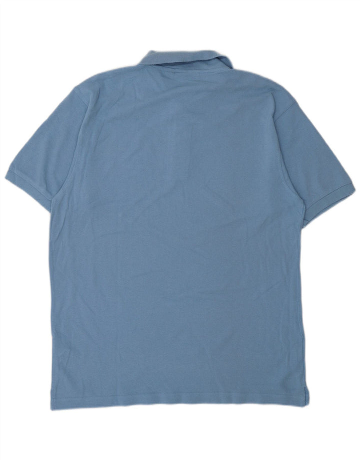 Camisa polo masculina LOTTO grande algodão azul