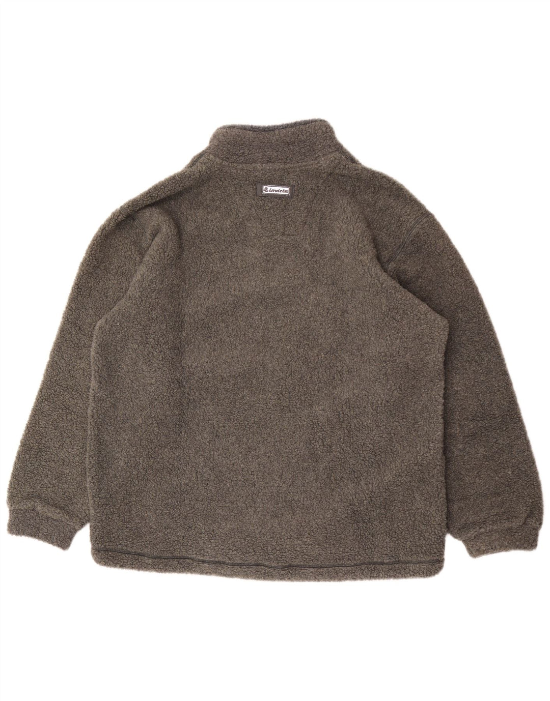 Suéter de lã masculino Invicta com zíper e gola XL poliéster cinza