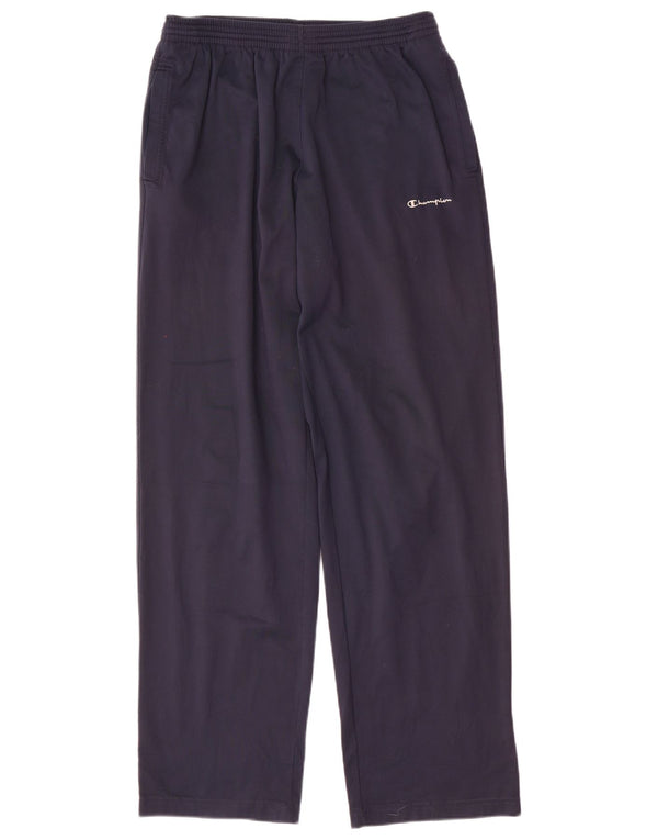 Calça de treino masculina Champion grande poliéster azul marinho