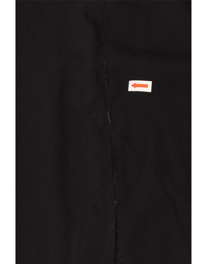 Zara Vestido feminino sem mangas com bainha UE 42 grande preto