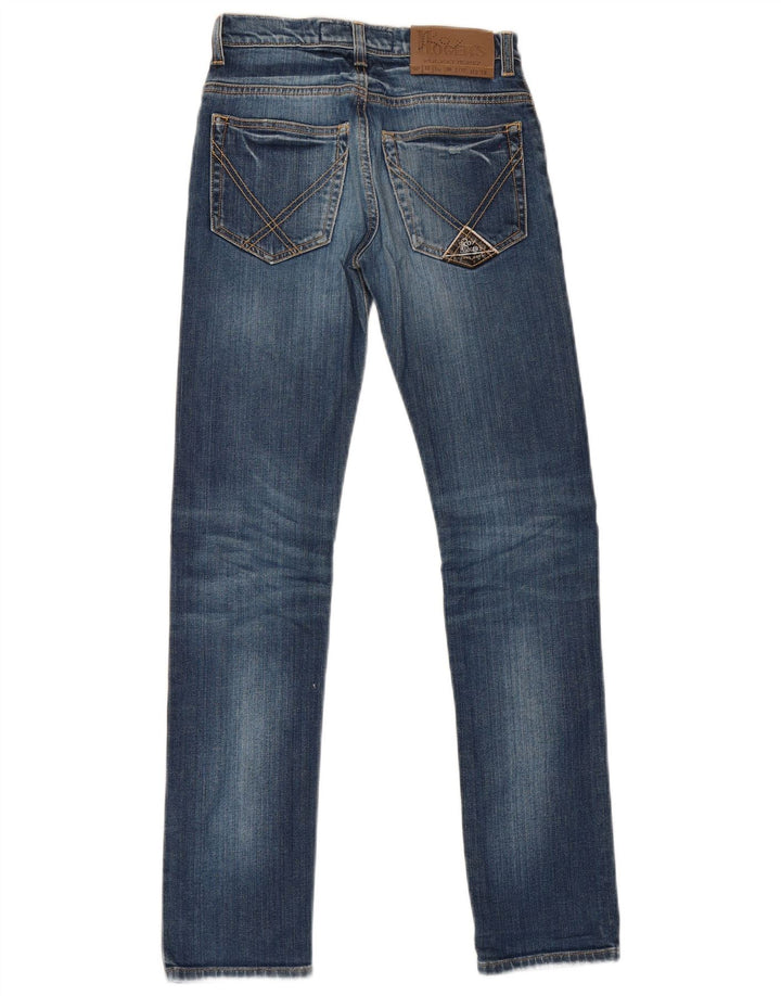 Roy Rogers Womens Slim Jeans UK 12 Médio W26 L30 Azul Algodão