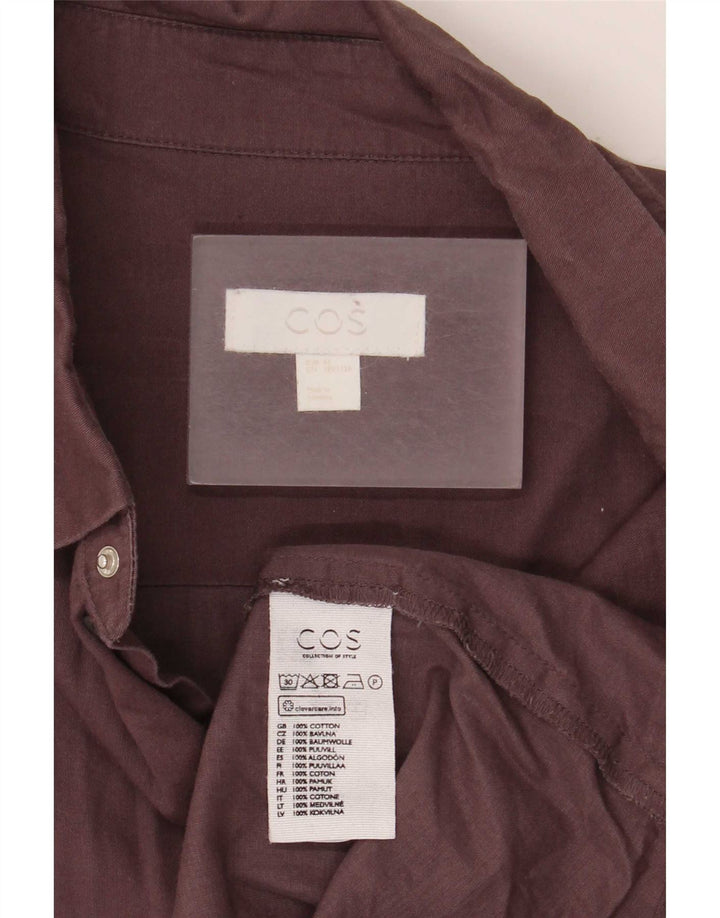 Camisa masculina Cos tamanho 43 grande algodão marrom
