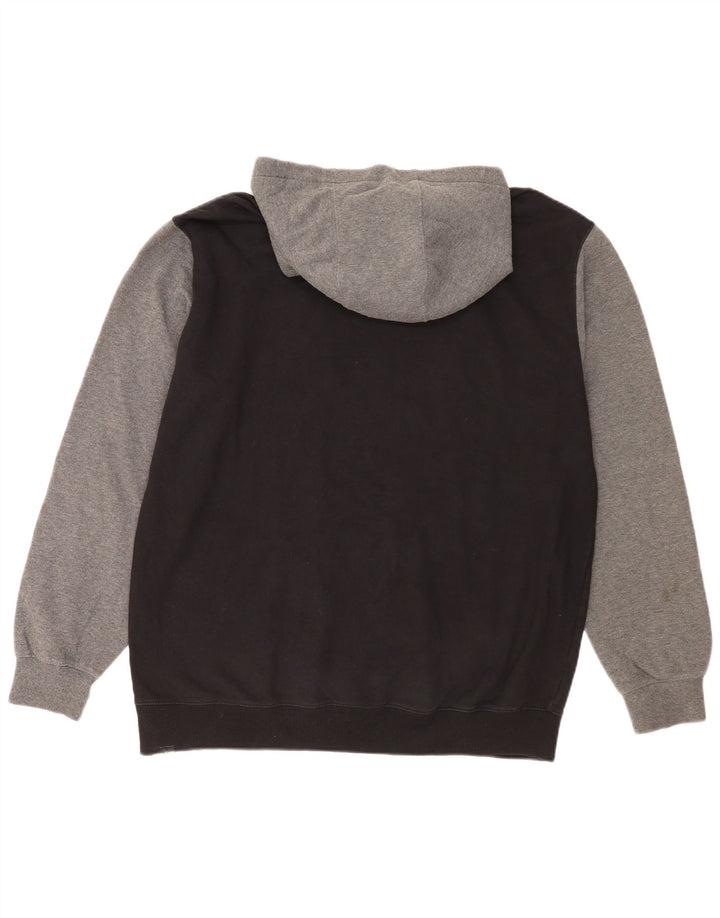 Volcom moletom com capuz masculino 2XL algodão colorblock preto
