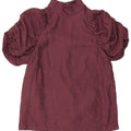 Blusa feminina TED BAKER UK 14 viscose marrom médio
