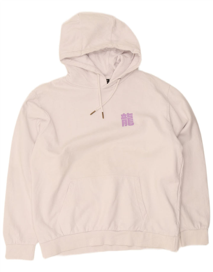 Snipes moletom com capuz gráfico masculino 2XL algodão branco