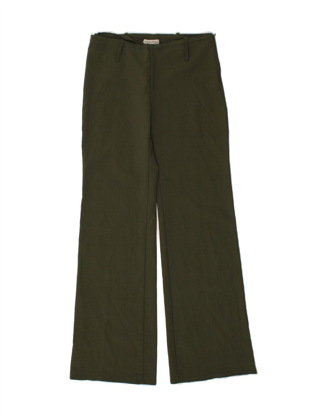 TERRANOVA Womens Flare Casual Trousers W34 L32 Green Vintage Terranova and Second-Hand Terranova from Messina Hembry 