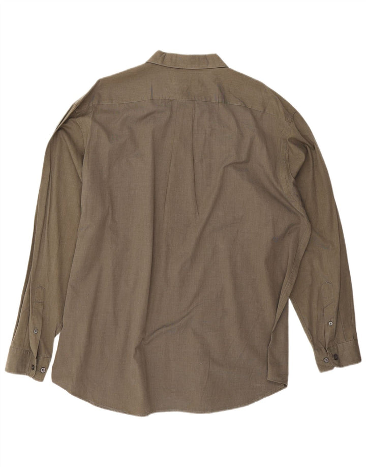 Camisa masculina Eddie Bauer XL algodão cáqui